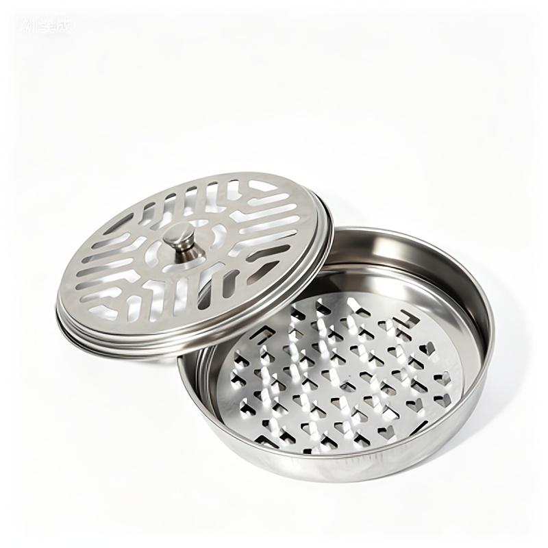 1PCS Stainless Mosquito Coil Holder w/ Lid, Portable & Dust-Proof, Easy Store, High Airflow for Indoor Home срібний
1PCS Stainless Mosquito Coil Holder w/ Lid, Portable & Dust-Proof, Easy Store, High Airflow for Indoor Home срібний