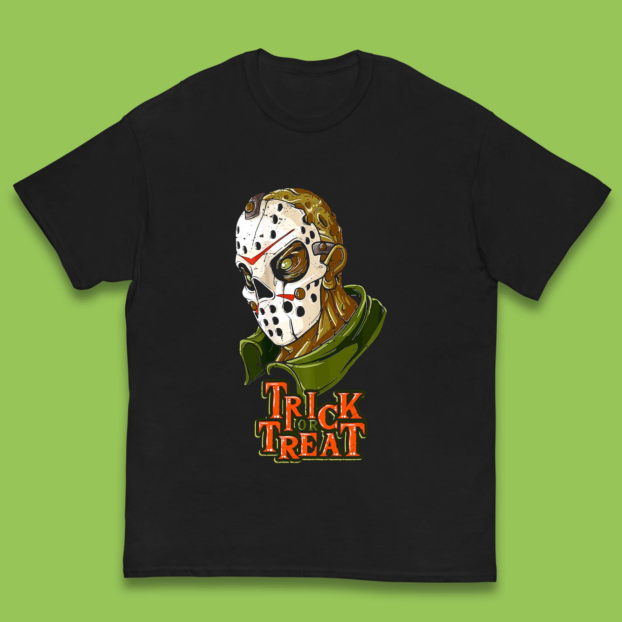 Halloween Trick Or Treat Jason Voorhees Face Mask Horror Movie Character Kids T Shirt 100
Halloween Trick Or Treat Jason Voorhees Face Mask Horror Movie Character Kids T Shirt 100