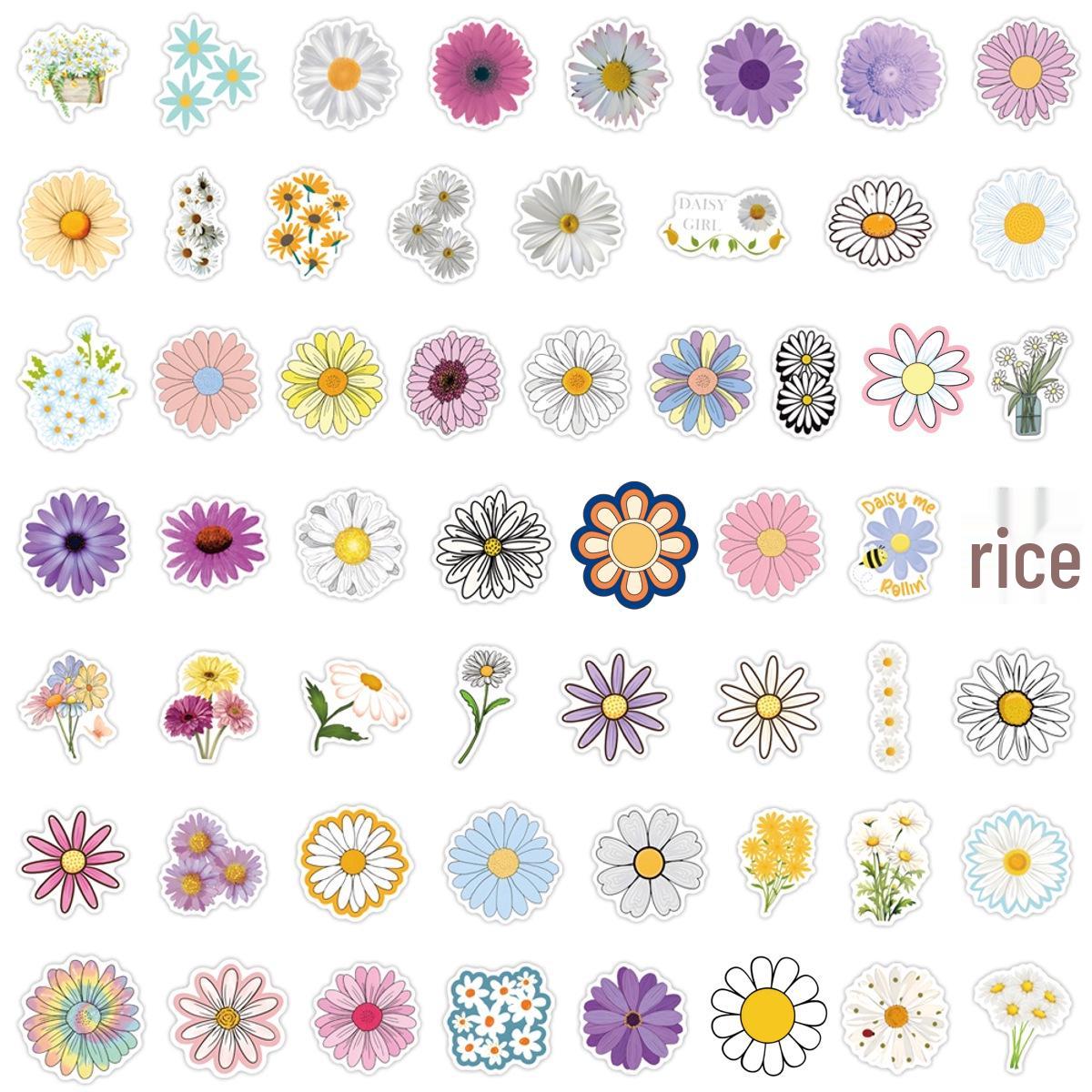 55 Daisy Cartoon Flower Stickers for Decor, Stationery, Planners, Water Bottles, and Computers - Waterproof.
55 Daisy Cartoon Flower Stickers for Decor, Stationery, Planners, Water Bottles, and Computers - Waterproof.