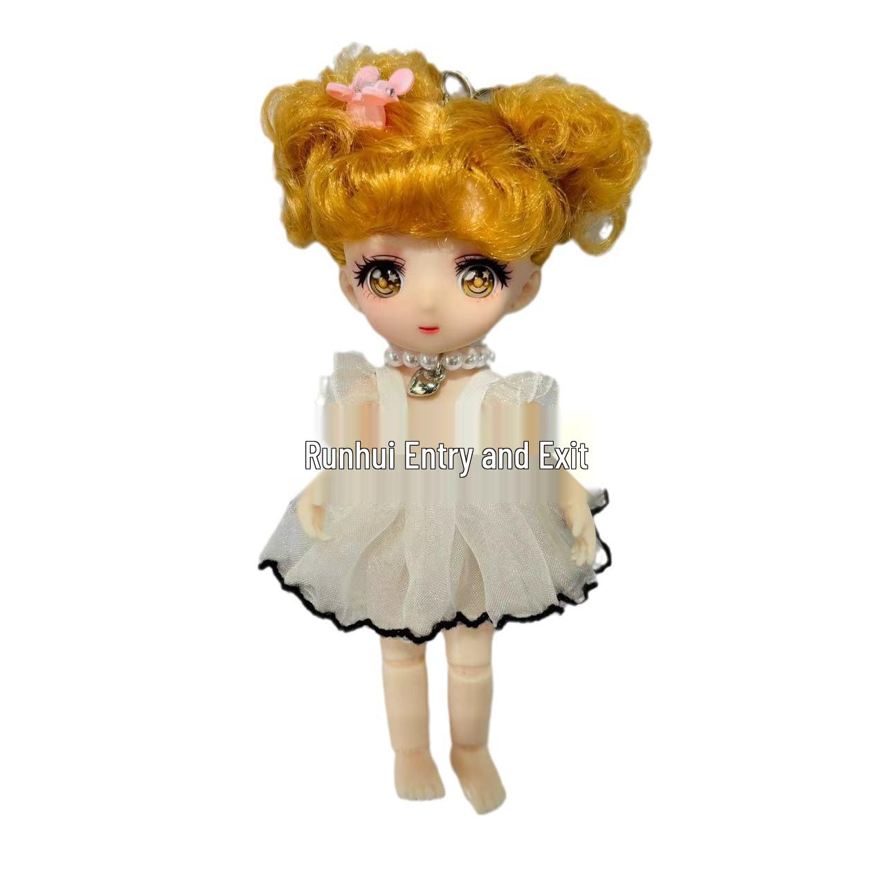 Flexible Keychain Doll: Poseable Backpack, Bag, or Car Ornament Pendant DIY Doll Necklace
Flexible Keychain Doll: Poseable Backpack, Bag, or Car Ornament Pendant DIY Doll Necklace