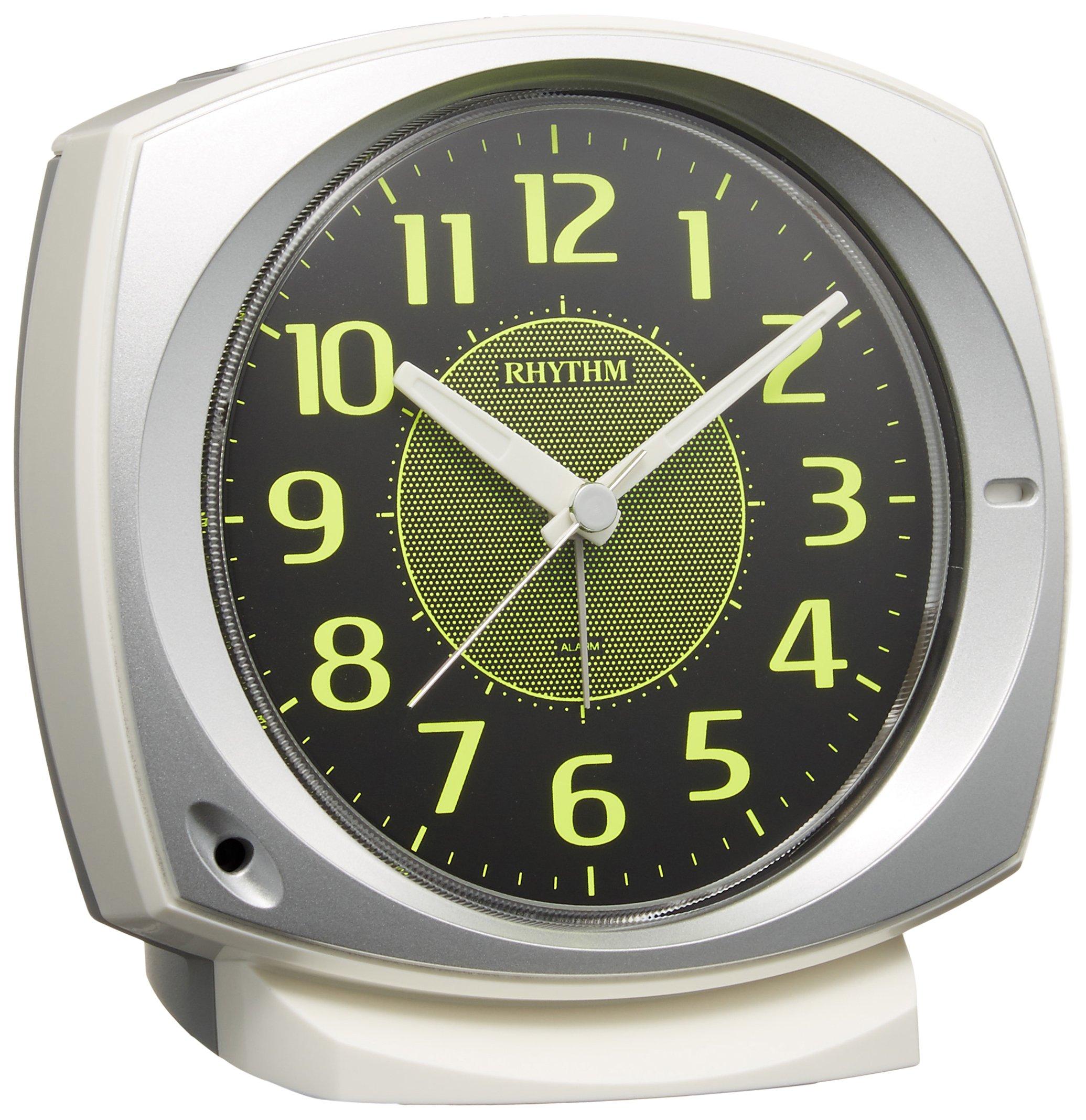 RHYTHM Coleman 657 Аналоговый будильник с непрерывной секундной стрелкой и электронным серебристым светоконцентрирующим циферблатом, стрелками, звуком, (8RE657SR19)
RHYTHM Coleman 657 Аналоговый будильник с непрерывной секундной стрелкой и электронным серебристым светоконцентрирующим циферблатом, стрелками, звуком, (8RE657SR19)