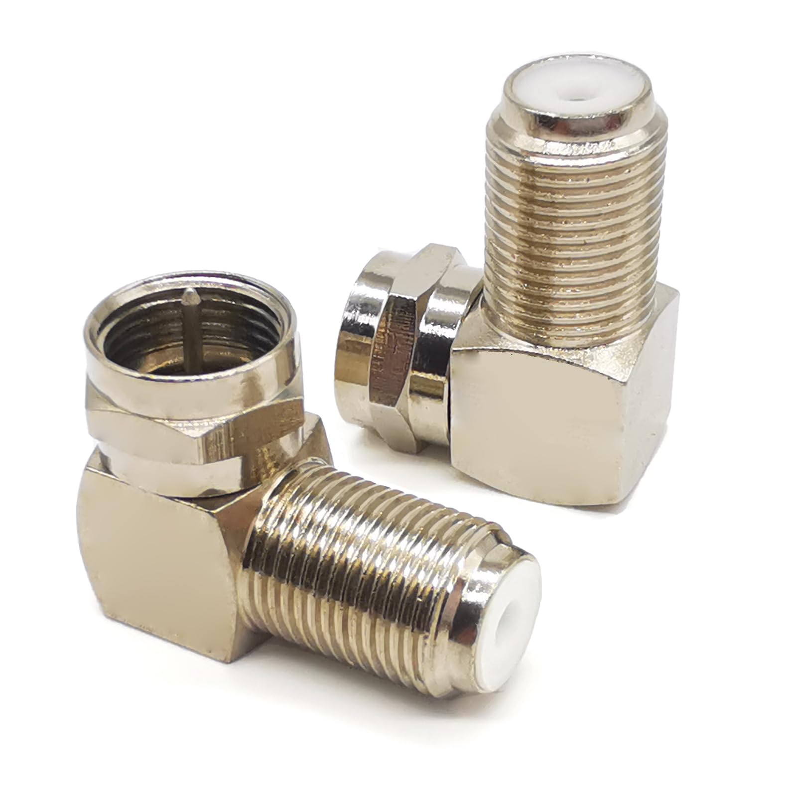 2pcs Type F 90 Degree Antenna Adapter Coaxial RG6 Right Angle F Type Coaxial F Male to F Female TV Adapter for Wall Mounted Coaxial Cable Connector,
2pcs Type F 90 Degree Antenna Adapter Coaxial RG6 Right Angle F Type Coaxial F Male to F Female TV Adapter for Wall Mounted Coaxial Cable Connector,