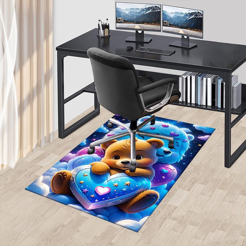 1pc Anime Teddy Bear Heart Chair Mat - Cute Office Rug with Hearts and Stars, Non-Slip Carpet for Desk Chairs, Perfect Gift for Anime Lovers, Suitable 60cm by 90cm
1pc Anime Teddy Bear Heart Chair Mat - Cute Office Rug with Hearts and Stars, Non-Slip Carpet for Desk Chairs, Perfect Gift for Anime Lovers, Suitable 60cm by 90cm