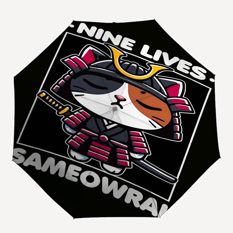 1pc cat samurai Automatic Open/Close Umbrella with 8-Rib Windproof Canopy10145
1pc cat samurai Automatic Open/Close Umbrella with 8-Rib Windproof Canopy10145