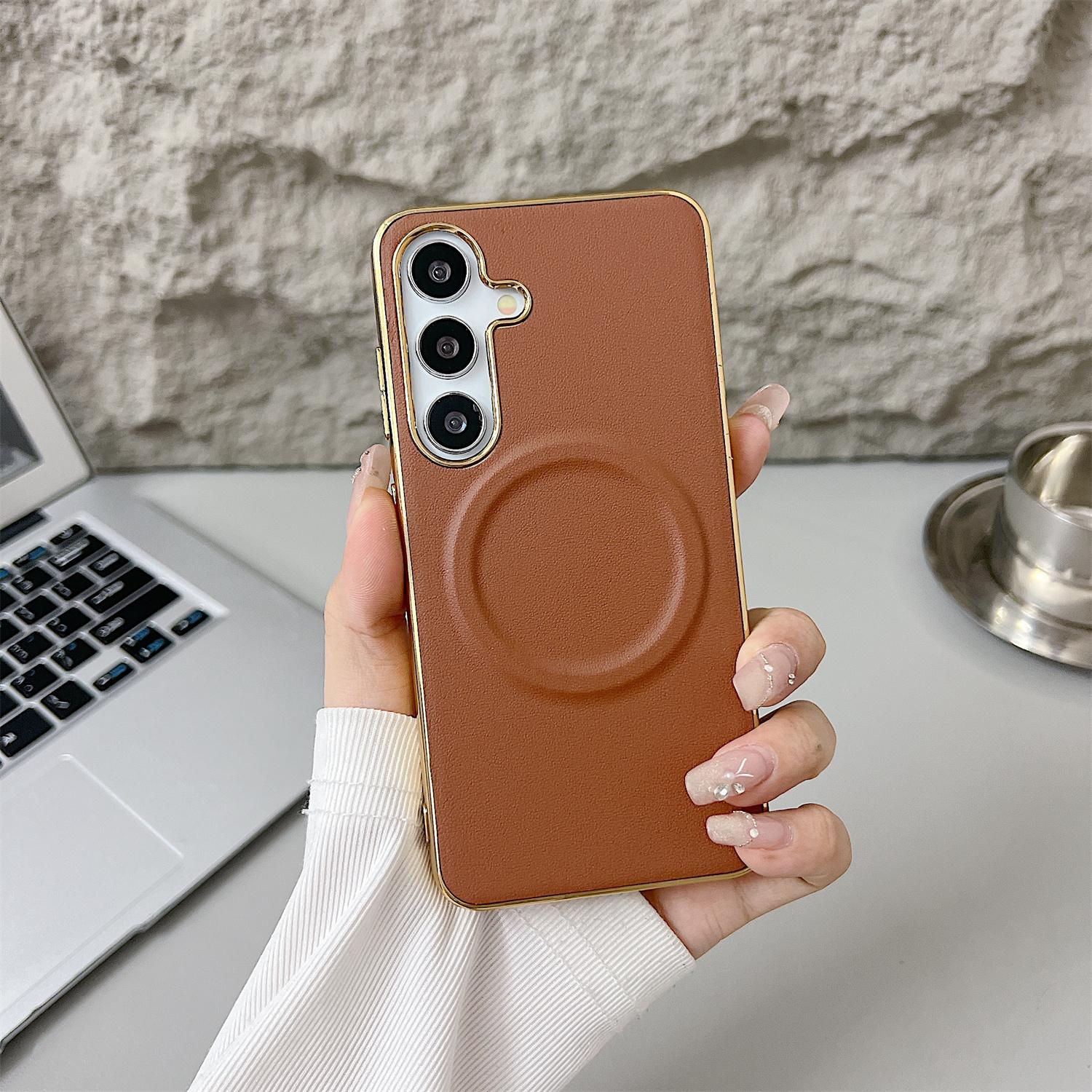 For Samsung Galaxy S25 Magnetic Case Nappa Texture PU+TPU+PC Phone Back Cover Black
For Samsung Galaxy S25 Magnetic Case Nappa Texture PU+TPU+PC Phone Back Cover Black