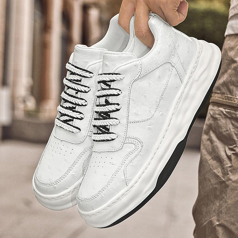 Men s genuine leather green fashion trend board shoes thick sole hand-sewn small white shoes cowhide soft sole breathable casual shoes 37 білий
Men s genuine leather green fashion trend board shoes thick sole hand-sewn small white shoes cowhide soft sole breathable casual shoes 37 білий