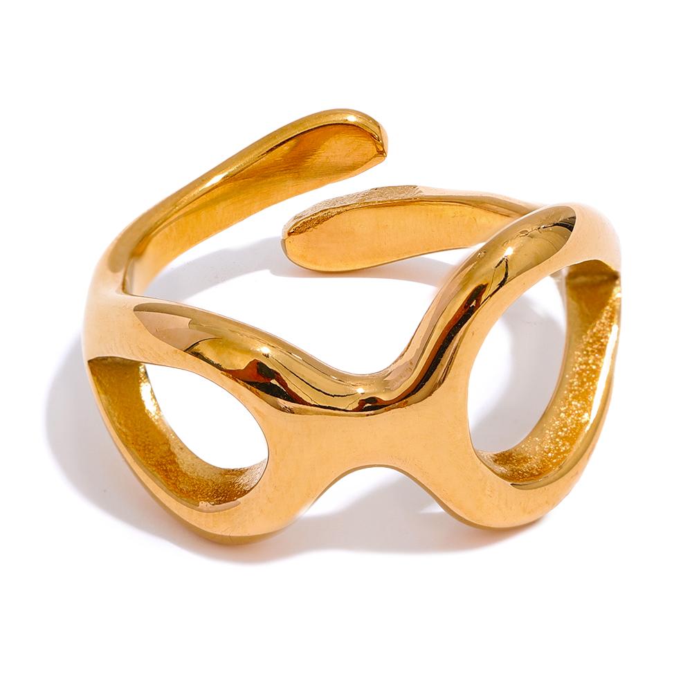 Yhpup Big Promotion Minimalist Geometric Hollow Creative Stainless Steel Gold Color Ring Stylish Occident Jewelry Wholesale 7
Yhpup Big Promotion Minimalist Geometric Hollow Creative Stainless Steel Gold Color Ring Stylish Occident Jewelry Wholesale 7
