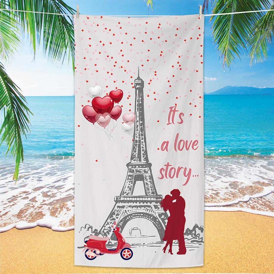 Eiffel Tower Beach Towel, Digital Printing Thin Quick-Dry Anti-Sand Microfiber Lightweight for Swim, Yoga, Travel, Gym, Gift W30*H60(CM)
Eiffel Tower Beach Towel, Digital Printing Thin Quick-Dry Anti-Sand Microfiber Lightweight for Swim, Yoga, Travel, Gym, Gift W30*H60(CM)