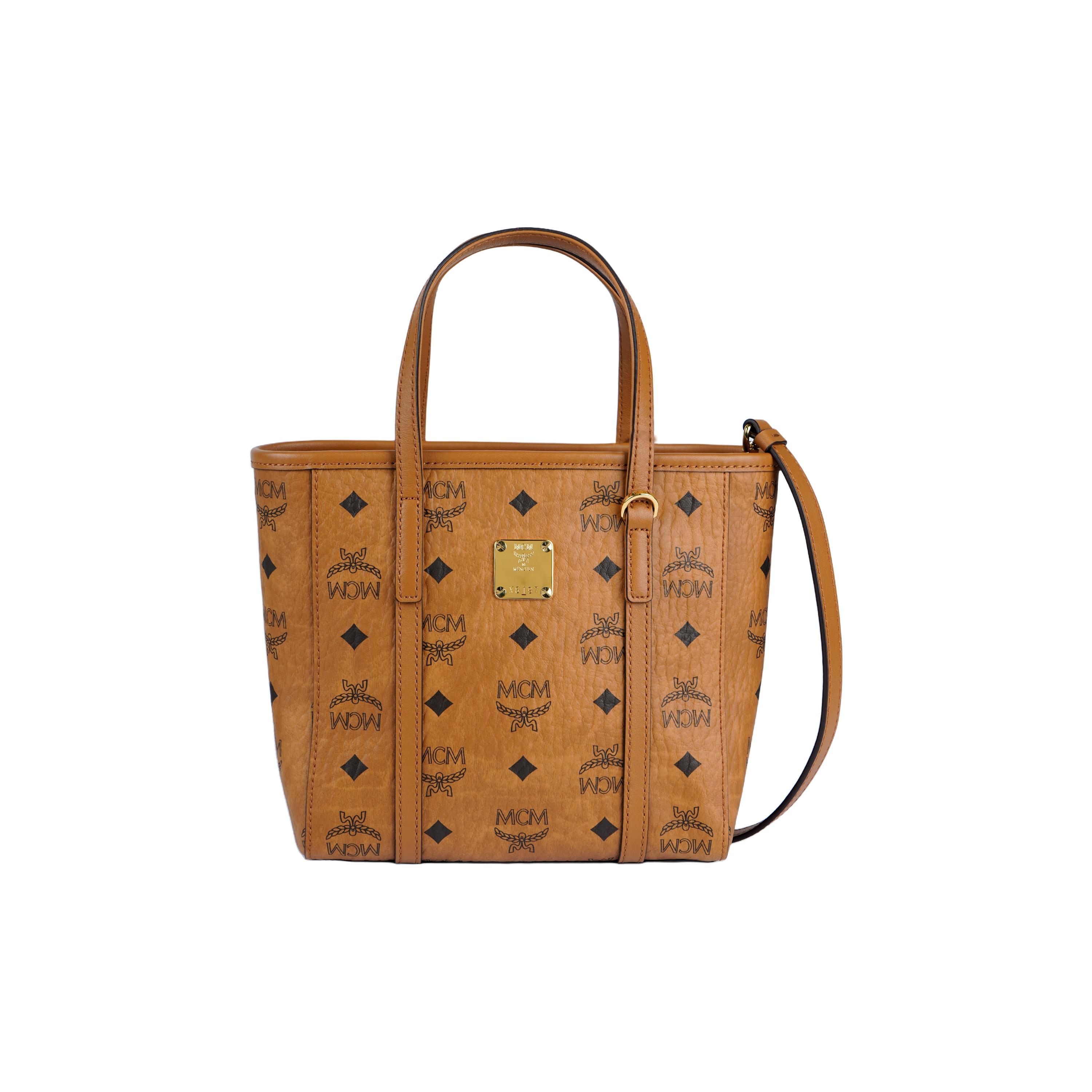 MCM Liz Visetos Mini Tote Bag, Cognac Monogram Canvas Handbag with Detachable Shoulder Strap, for Daily Commute Shopping Travel MWPAATN04CO001 Basic Set (Bag+Dust Bag)
MCM Liz Visetos Mini Tote Bag, Cognac Monogram Canvas Handbag with Detachable Shoulder Strap, for Daily Commute Shopping Travel MWPAATN04CO001 Basic Set (Bag+Dust Bag)
