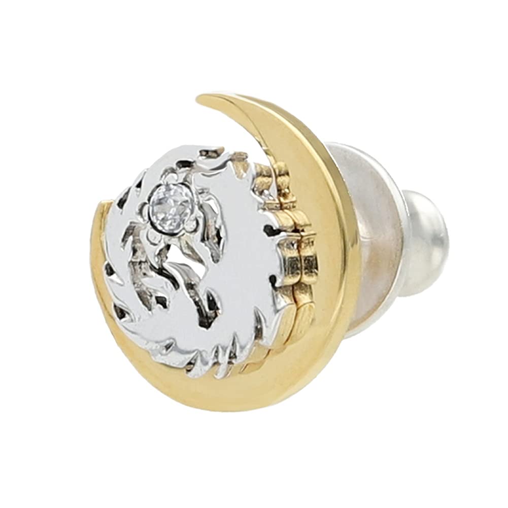 WOLFMAN B.R.S. Wolfman B.R.S. Silver 925 Earring, Moon Wolf Stud G, 1 Piece, Single Ear, Wolf, Moon Design, Men s
WOLFMAN B.R.S. Wolfman B.R.S. Silver 925 Earring, Moon Wolf Stud G, 1 Piece, Single Ear, Wolf, Moon Design, Men s