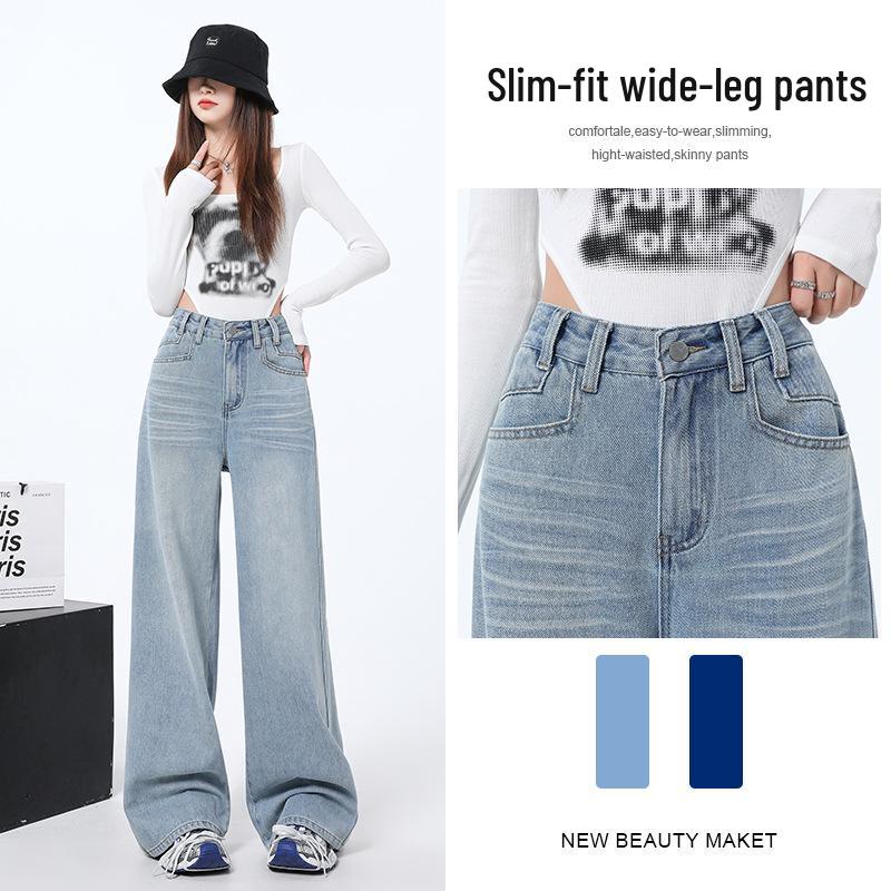 Spring 2025 Women s High Waist Retro Blue Wide-Leg Jeans - Floor-Length, Slimming, Loose Fit. S
Spring 2025 Women s High Waist Retro Blue Wide-Leg Jeans - Floor-Length, Slimming, Loose Fit. S