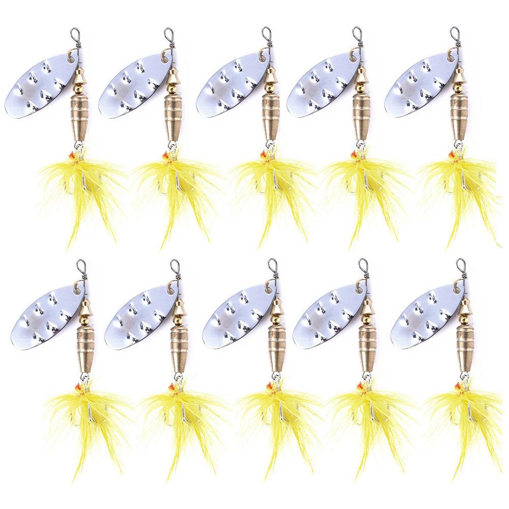 10PCS Metal Sequin Feather Fishing Lure 6.8cm 7.4g 6# Recommended Fishing Gear with Hook for Angling 6.8CM-7.4G
10PCS Metal Sequin Feather Fishing Lure 6.8cm 7.4g 6# Recommended Fishing Gear with Hook for Angling 6.8CM-7.4G