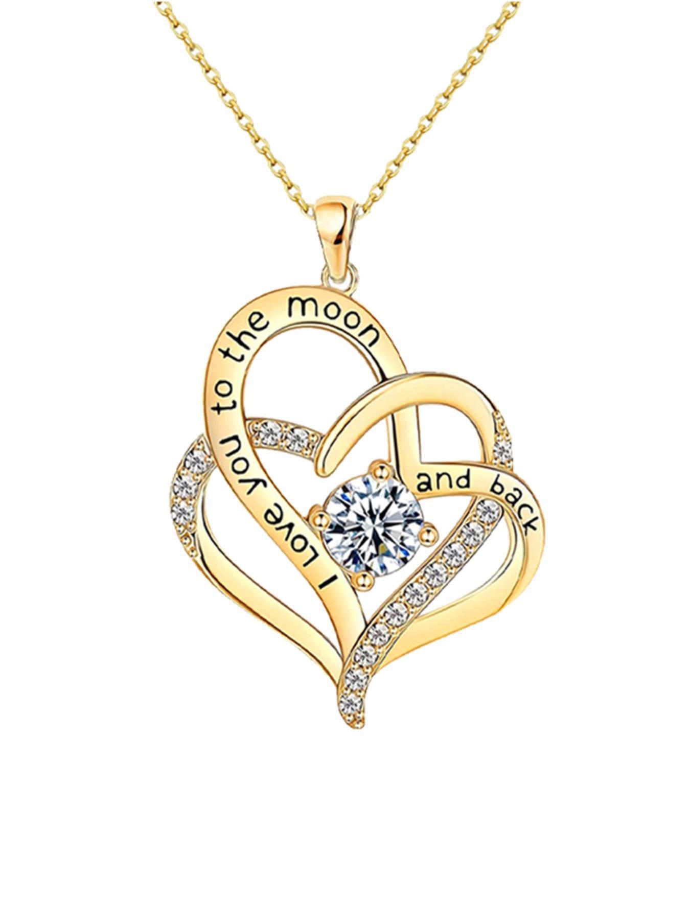 Gold Twelve Pendant Necklace With Diamonds Double Love Clavicle Chain Premium Durable Quality Useful Practical
Gold Twelve Pendant Necklace With Diamonds Double Love Clavicle Chain Premium Durable Quality Useful Practical