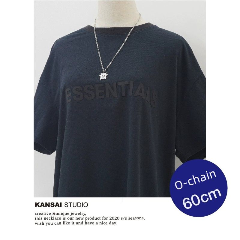 Kansai Red-Eyed Little Devil Funny Pendant Necklace O letter chain 60cm
Kansai Red-Eyed Little Devil Funny Pendant Necklace O letter chain 60cm