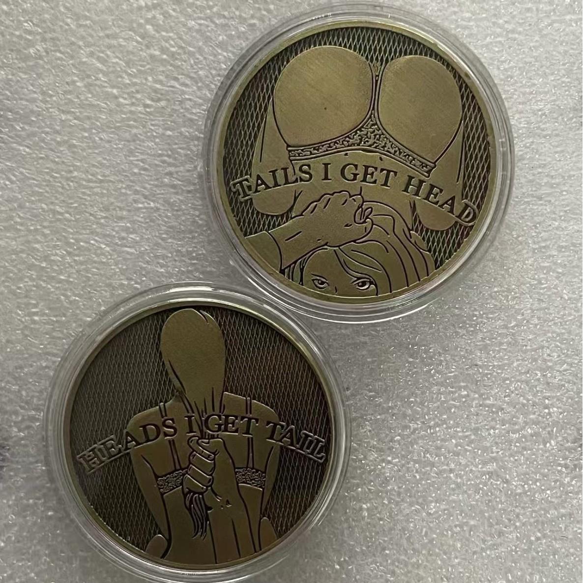 Bronze Pornographic People s Day Gift, Couple Creative Commemorative Medal, Coin, Collectible Gift, Christmas gift, Stocking stuffers 40 * 3 31g бронзовий
Bronze Pornographic People s Day Gift, Couple Creative Commemorative Medal, Coin, Collectible Gift, Christmas gift, Stocking stuffers 40 * 3 31g бронзовий