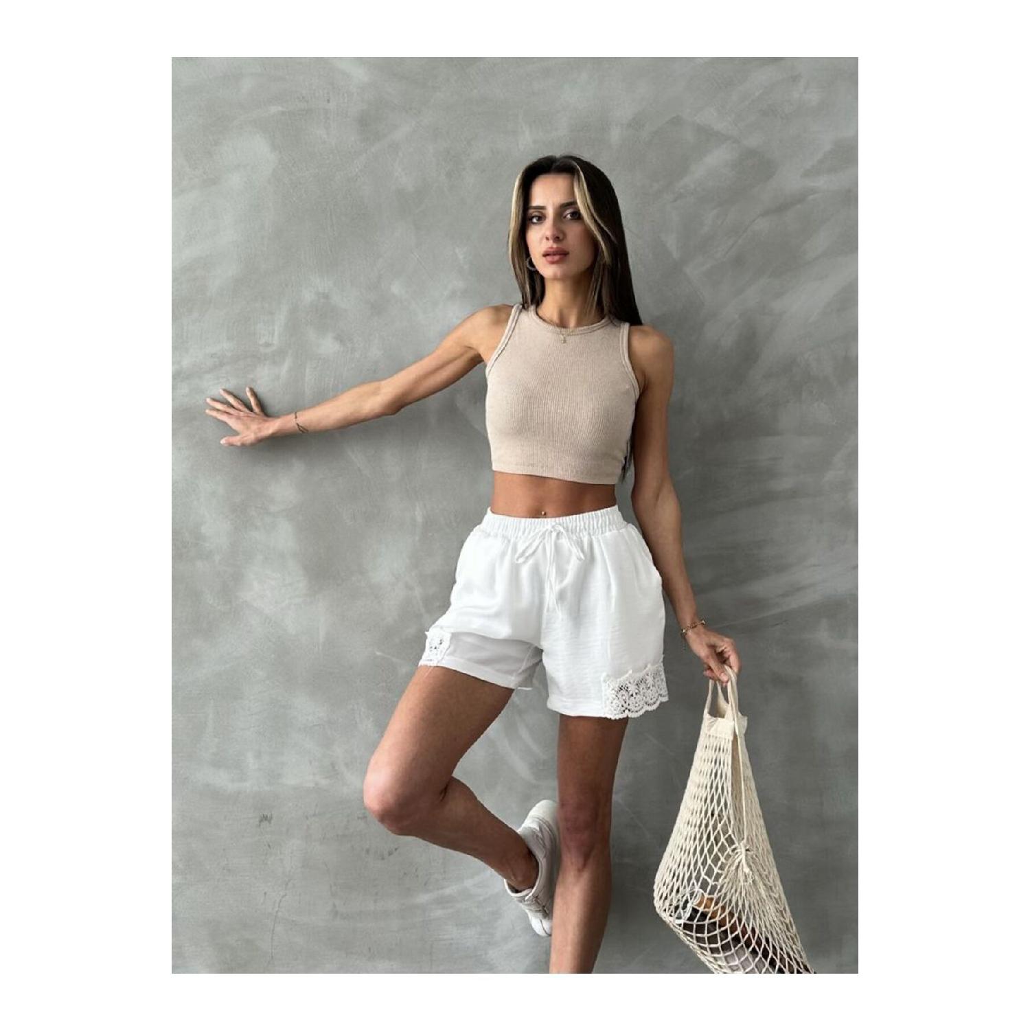 Flax Lace Embroidery White Short Shorts-summer Shorts-dantelli Shorts-keten Shorts S бежевий
Flax Lace Embroidery White Short Shorts-summer Shorts-dantelli Shorts-keten Shorts S бежевий