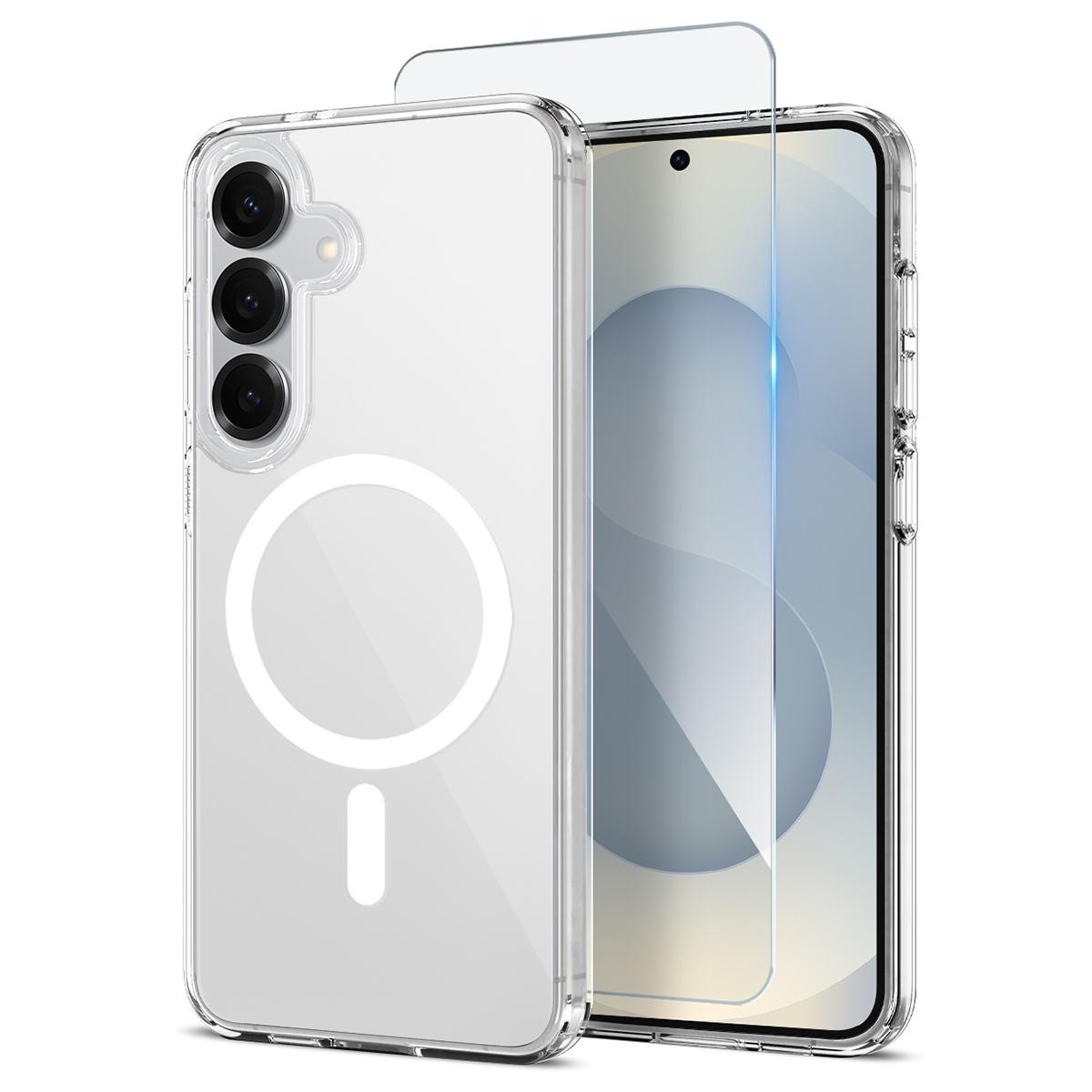 NORTHJO For Samsung Galaxy S25 Magnetic Case PC+TPU Phone Cover Set with Tempered Glass Film (Support Fingerprint Unlock) Transparent
NORTHJO For Samsung Galaxy S25 Magnetic Case PC+TPU Phone Cover Set with Tempered Glass Film (Support Fingerprint Unlock) Transparent