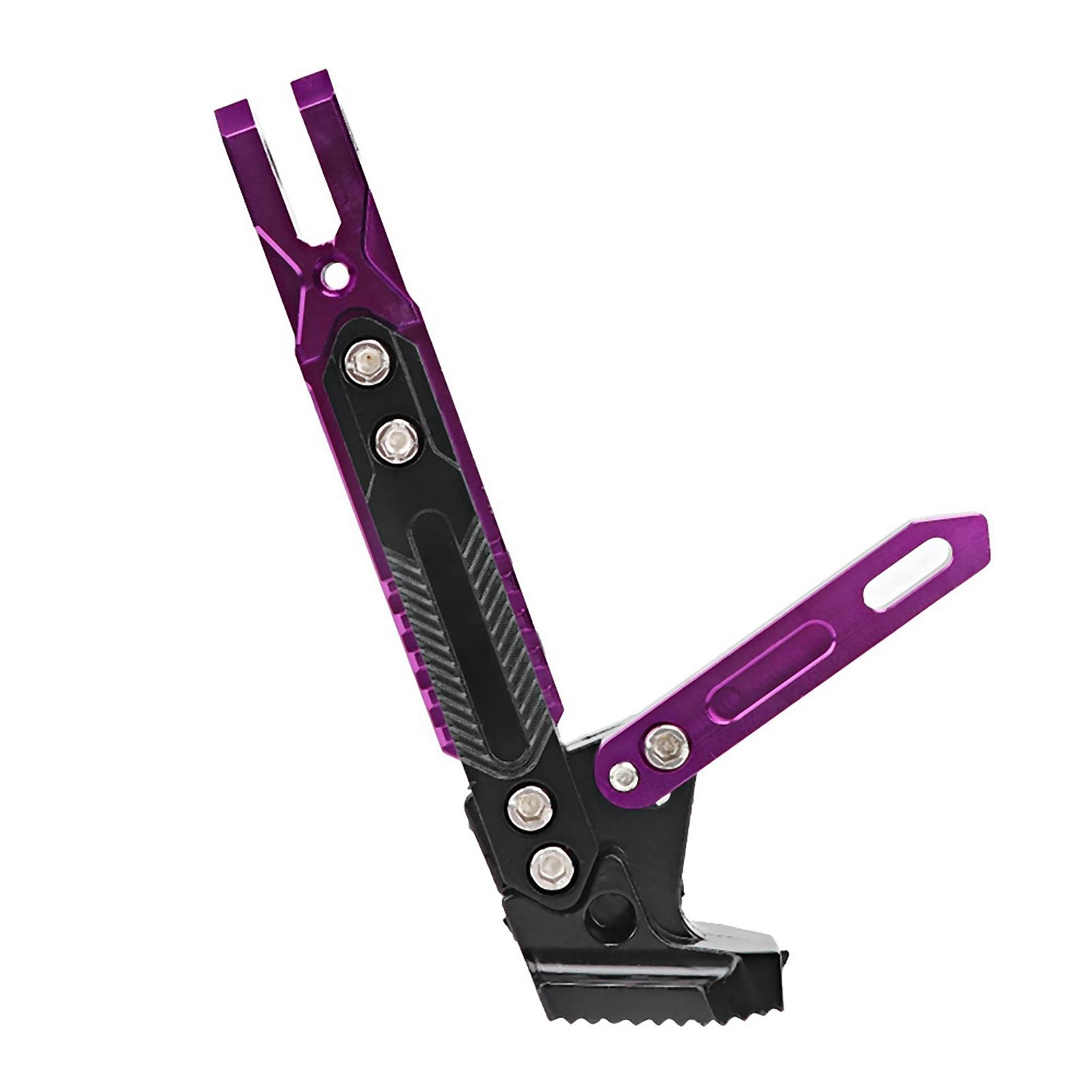 Motorcycle Aluminum Alloy Adjustable Kickstand Foot Side Stand Tripod Holder (Golden) Purple
Motorcycle Aluminum Alloy Adjustable Kickstand Foot Side Stand Tripod Holder (Golden) Purple