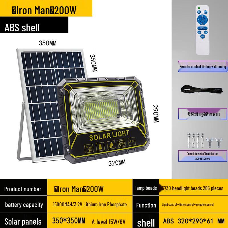 UOSU Iron Man Solar Outdoor Floodlight
UOSU Iron Man Solar Outdoor Floodlight