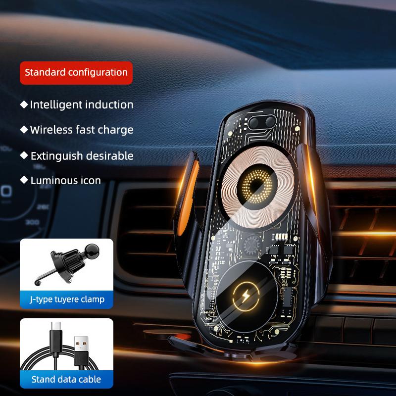 C18 15W Car Wireless Charger Transparent Air Vent Phone Holder Charging Bracket Silver
C18 15W Car Wireless Charger Transparent Air Vent Phone Holder Charging Bracket Silver