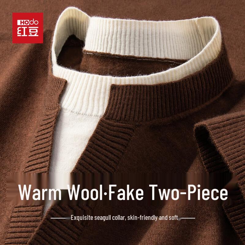 Hodo Men s Warm Wool Blend Colorblock Faux Two-Piece Knit Sweater 3XL
Hodo Men s Warm Wool Blend Colorblock Faux Two-Piece Knit Sweater 3XL