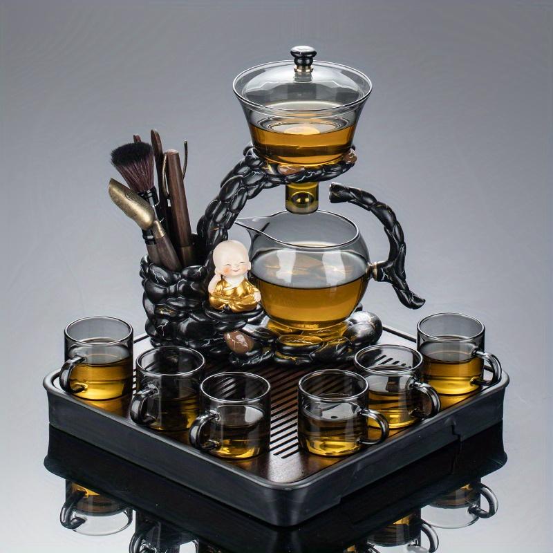 1 комплект, ленивый чайный сервиз, магнитная отвод воды, вращающаяся крышка, чаша, чайник, автоматический стеклянный чайник, чайная канистра, чайные чашки, поднос для чая, китайский чайный набор кунг-фу Tea Maker + 6 Cups + Square Tea Tray
1 комплект, ленивый чайный сервиз, магнитная отвод воды, вращающаяся крышка, чаша, чайник, автоматический стеклянный чайник, чайная канистра, чайные чашки, поднос для чая, китайский чайный набор кунг-фу Tea Maker + 6 Cups + Square Tea Tray