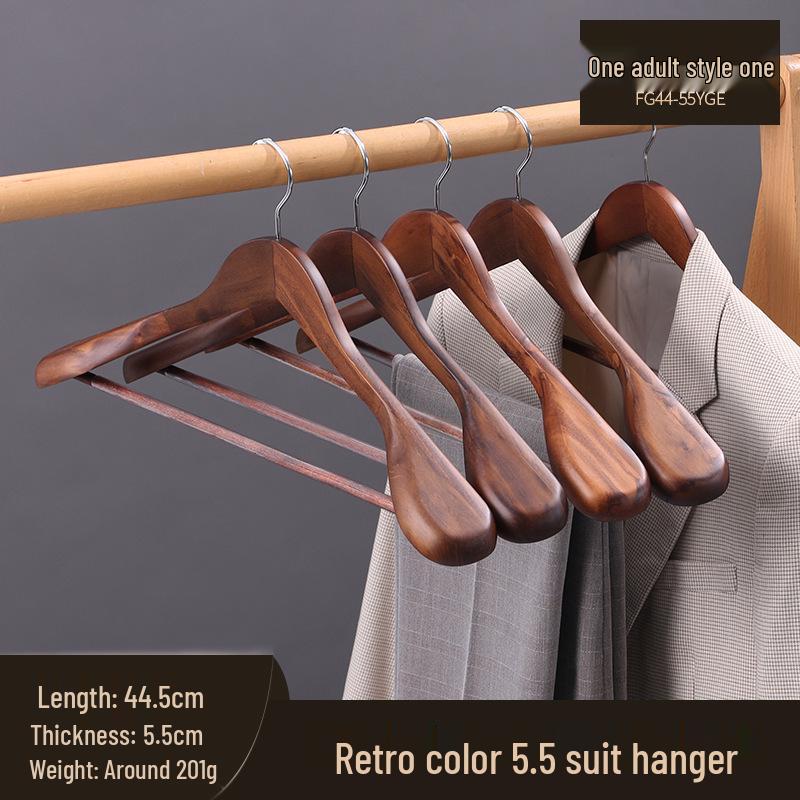 Solid Wood Seamless Clothes Hanger for Suit and Coat Refer to image for details
Solid Wood Seamless Clothes Hanger for Suit and Coat Refer to image for details