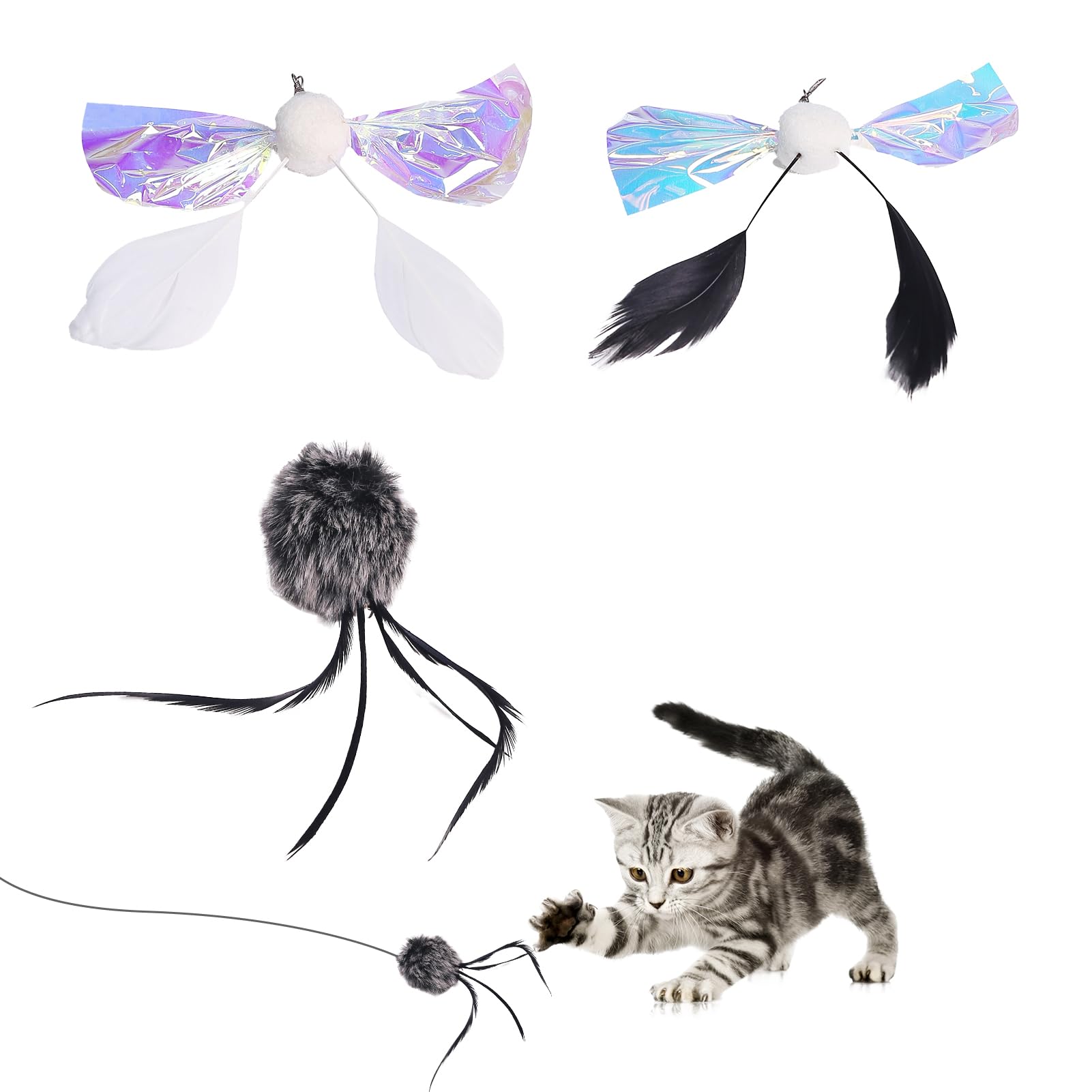 3 of Ni Cat Toy, Cat Teaser, Cat Toy, Natural Rabbit Hair, Feather Replacement, Fluffy Fur Ball, Natural and Safe, Helps Excited Cats Relieve
3 of Ni Cat Toy, Cat Teaser, Cat Toy, Natural Rabbit Hair, Feather Replacement, Fluffy Fur Ball, Natural and Safe, Helps Excited Cats Relieve