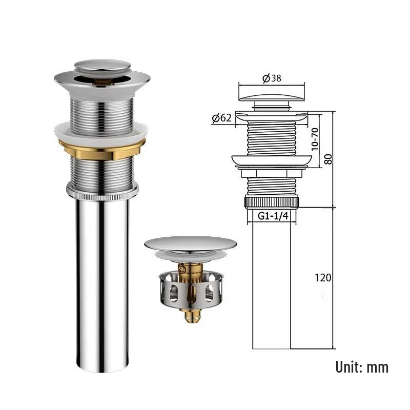 Lantuan Stainless Steel Pop-up Basin Drainer
Lantuan Stainless Steel Pop-up Basin Drainer