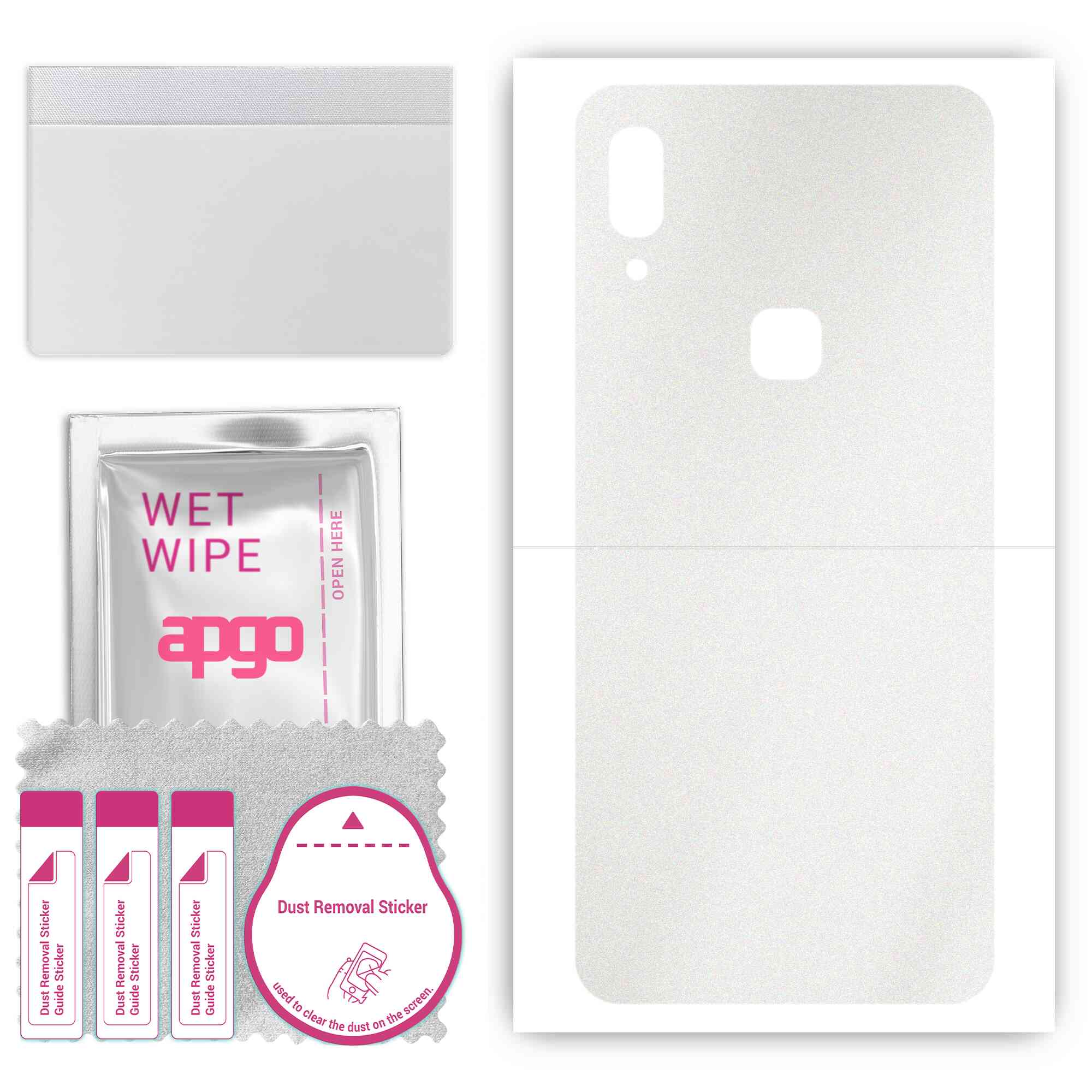 apgo Protective Skin Sticker for the back compatible with vivo Z3x, Wrap Film, Foil, Vinyl - Pattern Matte Transparent
apgo Protective Skin Sticker for the back compatible with vivo Z3x, Wrap Film, Foil, Vinyl - Pattern Matte Transparent