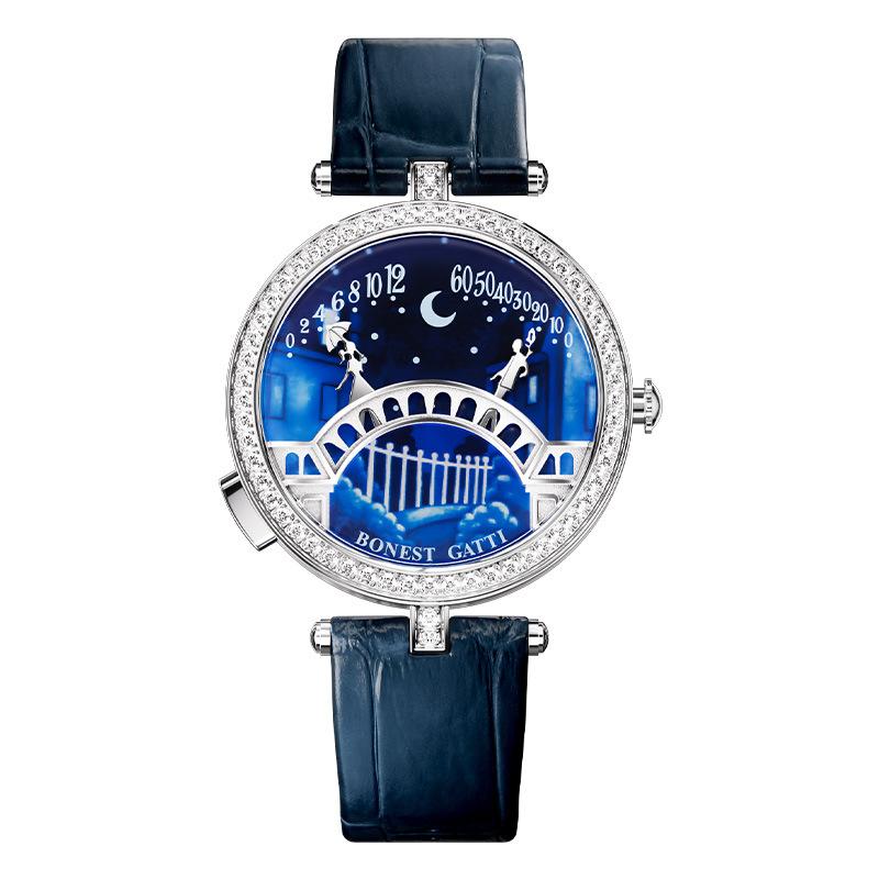 Bonest Gatti Watch Brand Lover s Bridge Ladies High-end Quartz Watch Gift Selection
Bonest Gatti Watch Brand Lover s Bridge Ladies High-end Quartz Watch Gift Selection