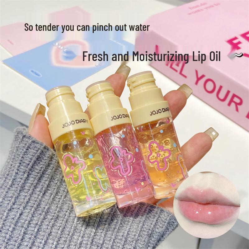 Jiujiu Diary Hydrating Lip Oil: Moisturizing, Transparent Gloss, Softens Lip Lines, and Delivers a Watery Light Finish. мёд
Jiujiu Diary Hydrating Lip Oil: Moisturizing, Transparent Gloss, Softens Lip Lines, and Delivers a Watery Light Finish. мёд