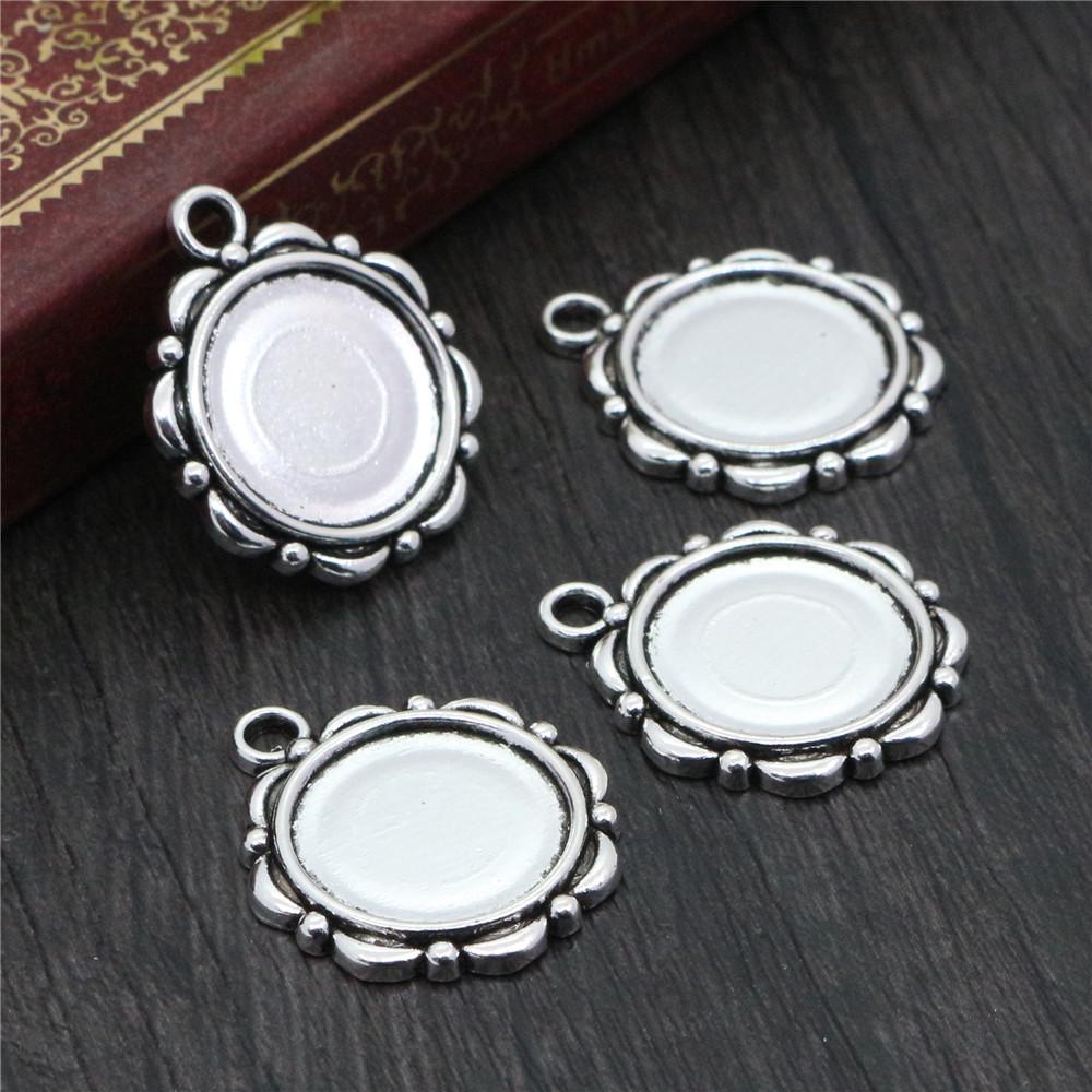15pcs 14mm Inner Size Flower Shape Pendant Cabochons Blank Base Setting Tray Bezel DIY Jewelry Making Accessories Findings античний срібного кольору
15pcs 14mm Inner Size Flower Shape Pendant Cabochons Blank Base Setting Tray Bezel DIY Jewelry Making Accessories Findings античний срібного кольору