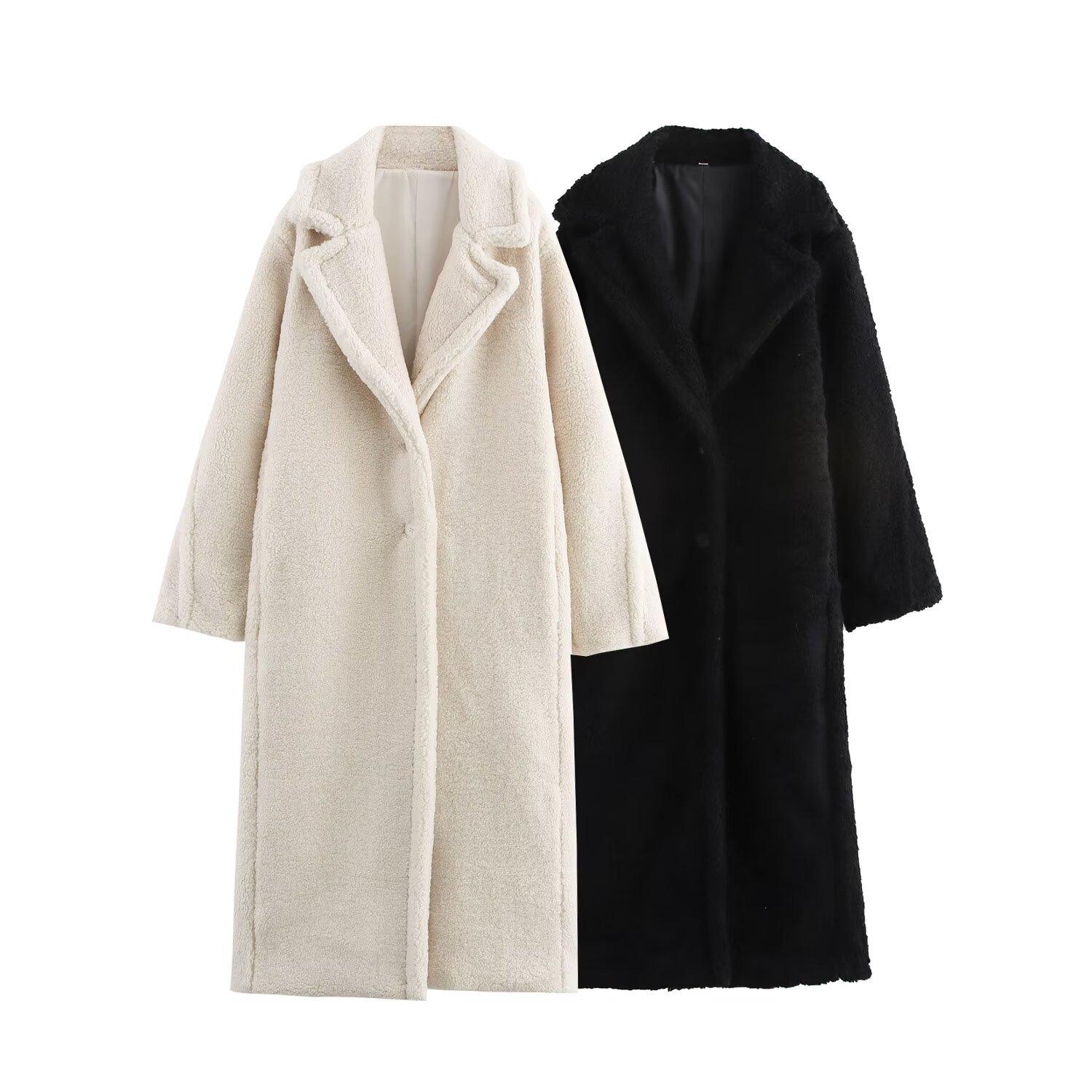 European and American Women s Lapel Fleece Long Coat - 2024 Autumn/Winter Collection Large чёрный
European and American Women s Lapel Fleece Long Coat - 2024 Autumn/Winter Collection Large чёрный