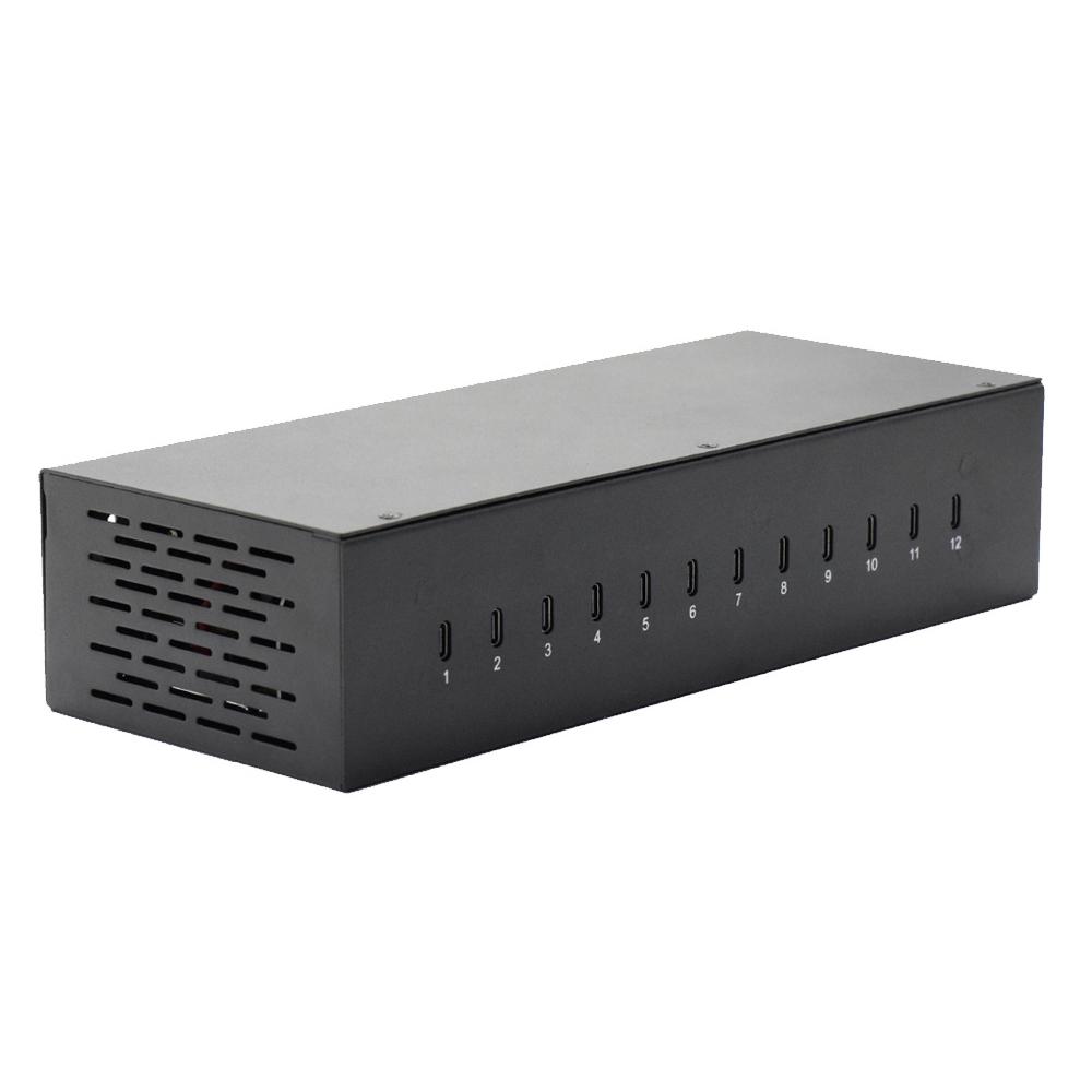 12-Port Type-C Desktop Charger 20W Fast Charging Station for Cellphone/Tablet/Laptop EU Plug
12-Port Type-C Desktop Charger 20W Fast Charging Station for Cellphone/Tablet/Laptop EU Plug