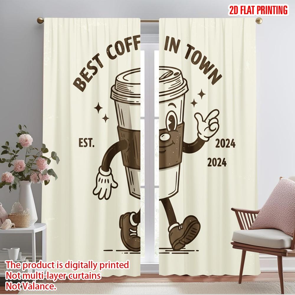 2pcs 2D flat printing Window Treatment Curtains Retro Coffee Character 100% Polyester Without Electricity 0 for Living Room 52.50×116.00 CM 2pcs
2pcs 2D flat printing Window Treatment Curtains Retro Coffee Character 100% Polyester Without Electricity 0 for Living Room 52.50×116.00 CM 2pcs