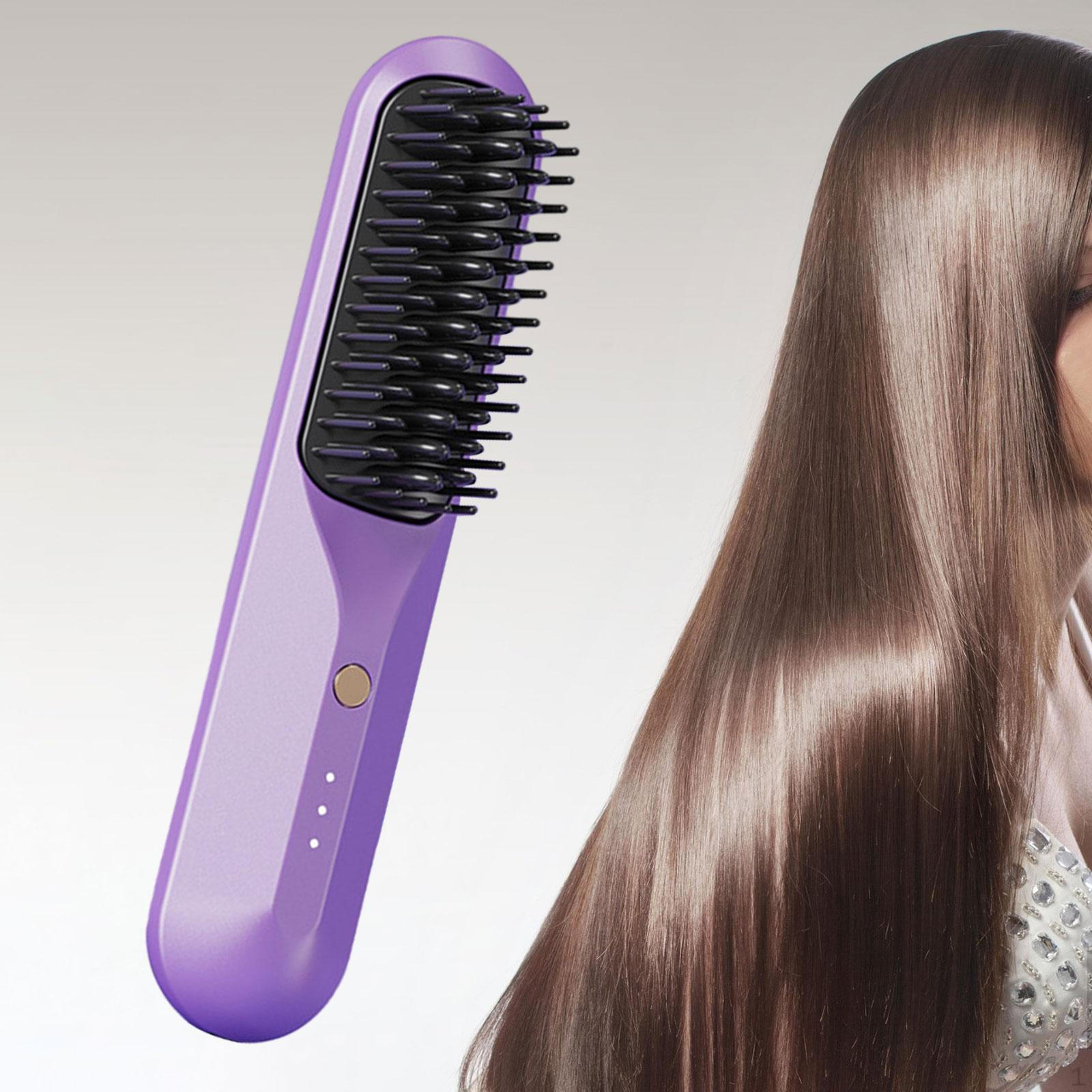 Cordless Hair Straightener Electric Comb Multifunctional Styling Heated Фіолетовий
Cordless Hair Straightener Electric Comb Multifunctional Styling Heated Фіолетовий