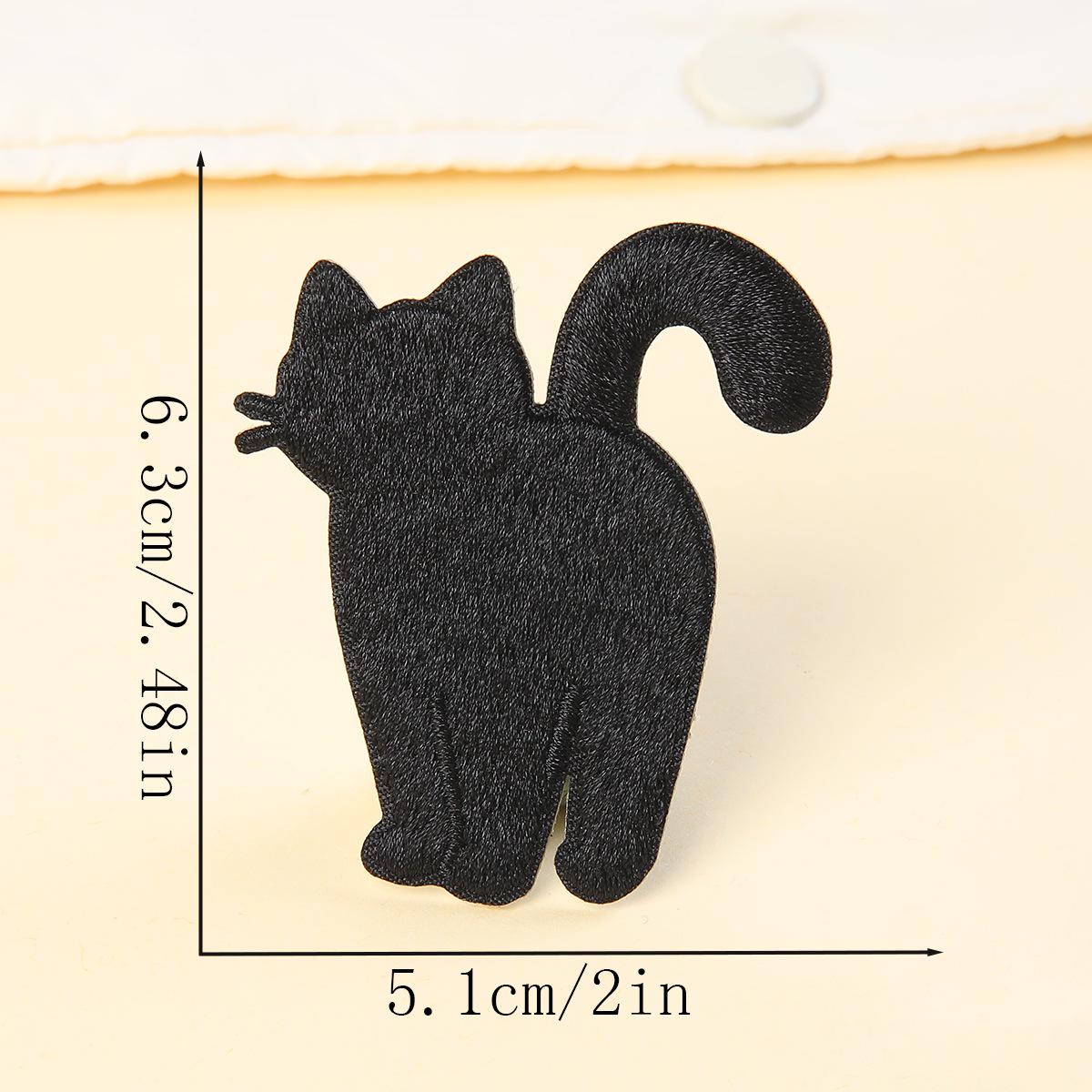 Black Cat Embroidered Iron-On Patch for Jacket Repairs and Clothing Accessories
Black Cat Embroidered Iron-On Patch for Jacket Repairs and Clothing Accessories
