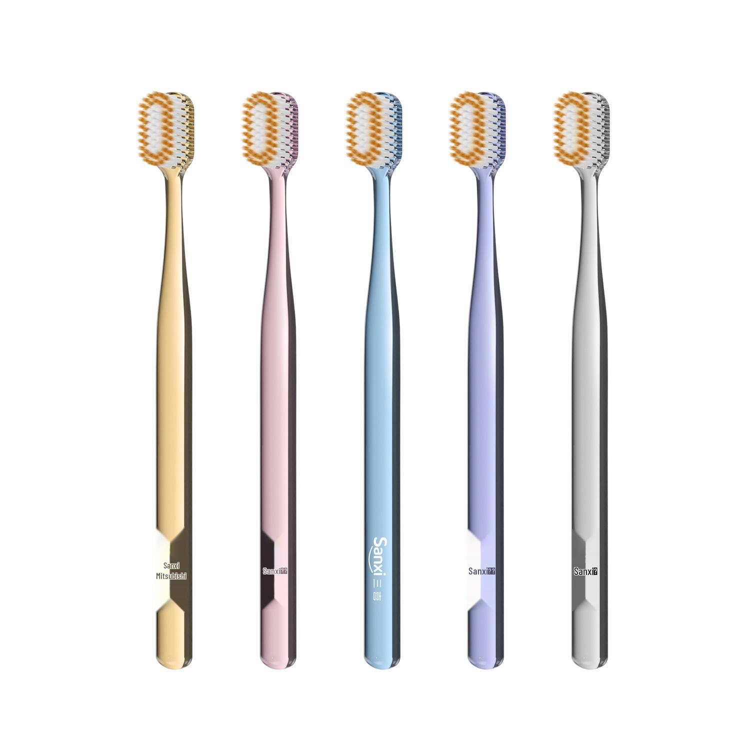 Sanxi Soft Bristle Toothbrush with Wide Head for Adults - Gentle on Gums, Gift-Ready Family Pack.
Sanxi Soft Bristle Toothbrush with Wide Head for Adults - Gentle on Gums, Gift-Ready Family Pack.