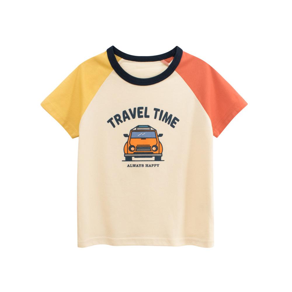 Boys summer short-sleeved T-shirt new, children s shoulder-plugged top, foreign-style cartoon children s clothing 140cm
Boys summer short-sleeved T-shirt new, children s shoulder-plugged top, foreign-style cartoon children s clothing 140cm