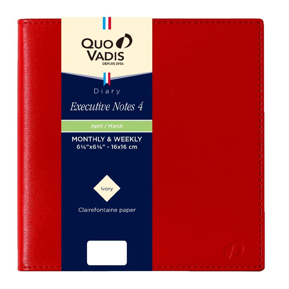 QUOVADIS Executive Notebook 4/SoHo Diary (Weekly Vertical, Square Size 16x16cm) Red qv60205rd червоний
QUOVADIS Executive Notebook 4/SoHo Diary (Weekly Vertical, Square Size 16x16cm) Red qv60205rd червоний