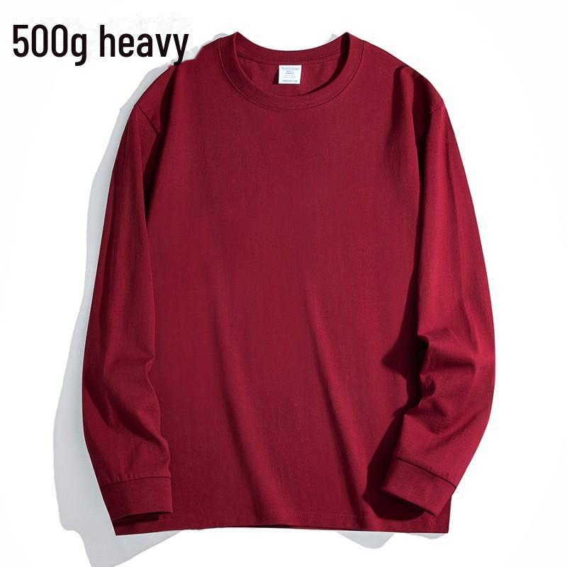 Мужская футболка с длинным рукавом из чистого хлопка плотностью 500 г, коричневого цвета – идеально подходит для пар на весну и осень XL for 145-160 jin
Мужская футболка с длинным рукавом из чистого хлопка плотностью 500 г, коричневого цвета – идеально подходит для пар на весну и осень XL for 145-160 jin