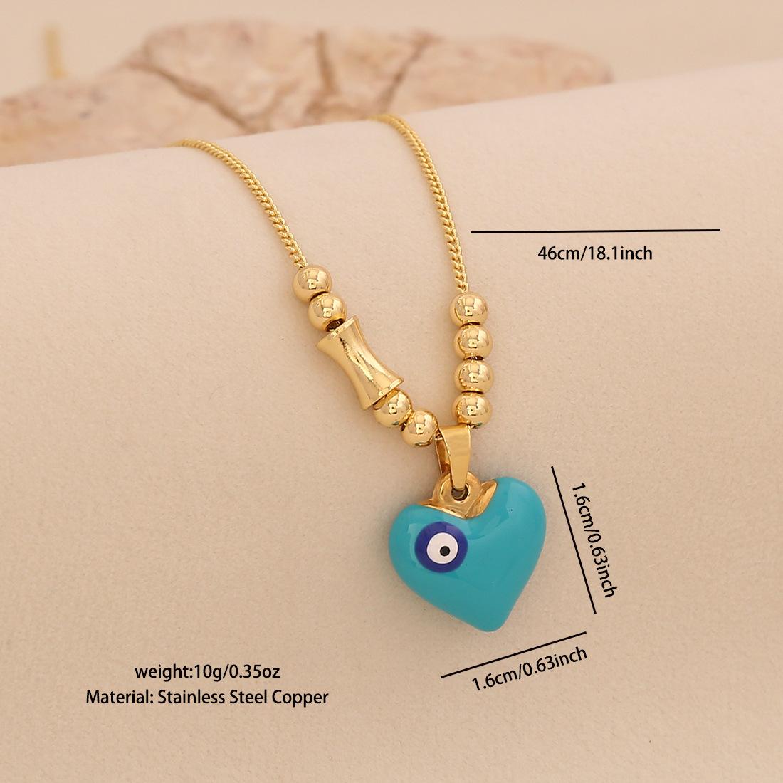 Cute Multicolor Dripping Oil Heart Pendant Necklace Evil Eye Necklace New Jewelry озеро синього кольору
Cute Multicolor Dripping Oil Heart Pendant Necklace Evil Eye Necklace New Jewelry озеро синього кольору
