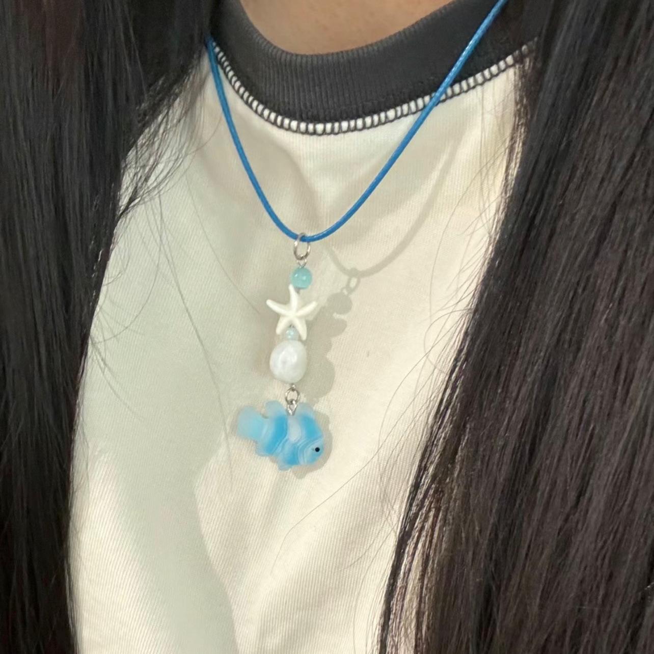 Vintage Cute Resin Clownfish Pendant Necklaces for Women Handmade Starfish Beaded Rope Chain Choker Y2K Summer Seaside Zircon
Vintage Cute Resin Clownfish Pendant Necklaces for Women Handmade Starfish Beaded Rope Chain Choker Y2K Summer Seaside Zircon