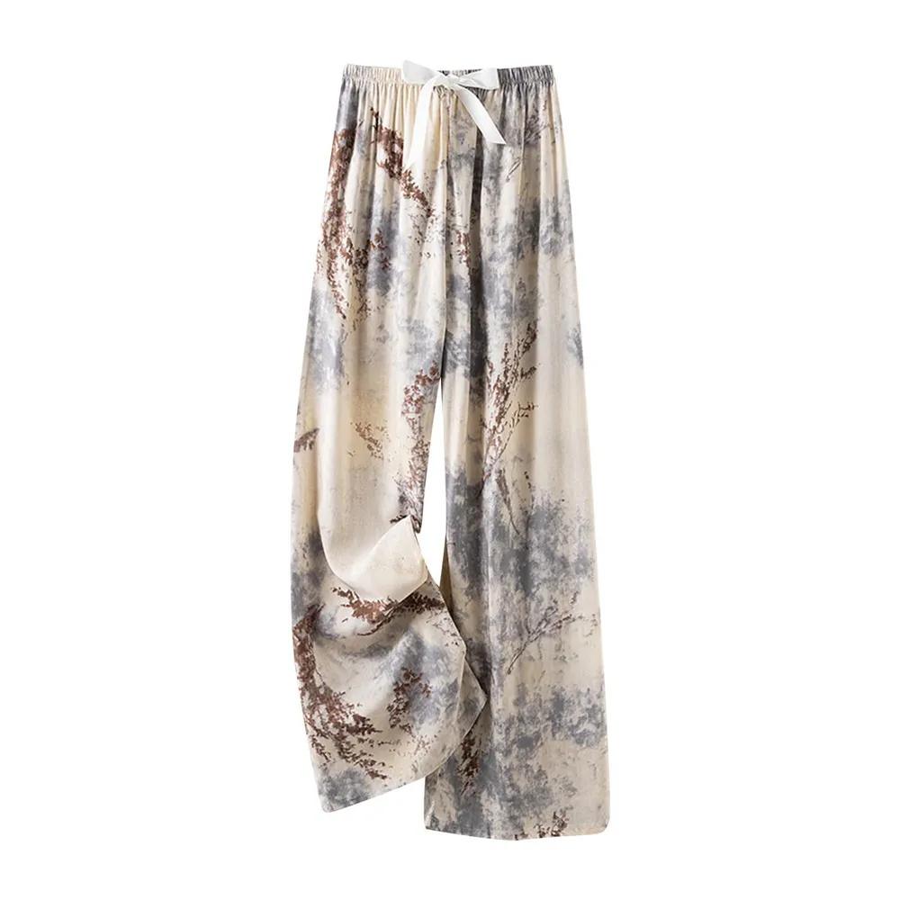 Cotton Gauze Women Sleep Pants Lightweight Plus Size Loose Fit Floral Pattern Wide Leg Maternity Lounge Trousers Suitable for Outdoor Wear
Cotton Gauze Women Sleep Pants Lightweight Plus Size Loose Fit Floral Pattern Wide Leg Maternity Lounge Trousers Suitable for Outdoor Wear