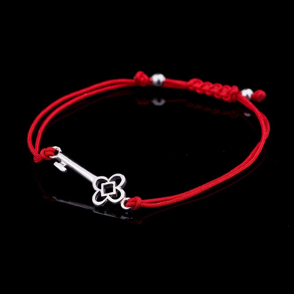 Браслет з червоною ниткою Ключик-конюшина Oniks 17 срібний
Браслет з червоною ниткою Ключик-конюшина Oniks 17 срібний