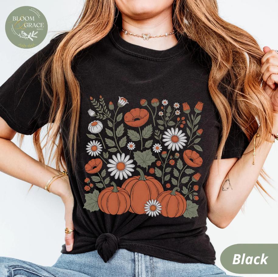 Summer Womens Fall Wildflowers Floral Pumpkin TShirt Cotton and Breathable Short Sleeve Streetwear Oversized Loose Casual 4XL
Summer Womens Fall Wildflowers Floral Pumpkin TShirt Cotton and Breathable Short Sleeve Streetwear Oversized Loose Casual 4XL