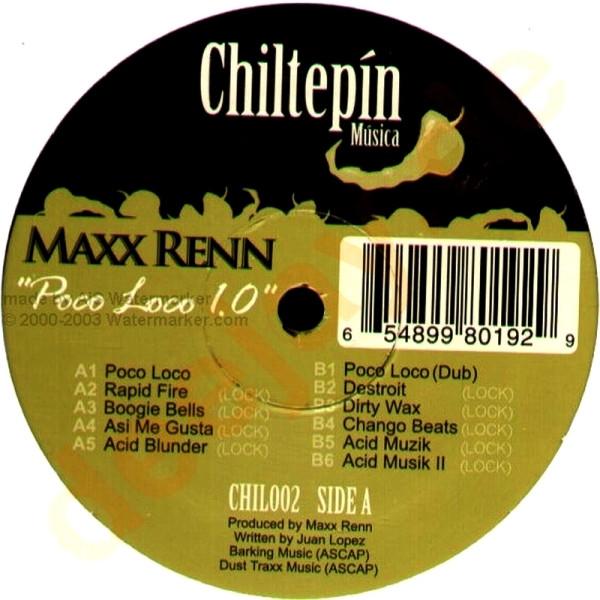 12inch Record MAXX RENN - Poco Loco 1.0 CHIL002 Chiltepn Msic 2004 US Dance & Electronica Used
12inch Record MAXX RENN - Poco Loco 1.0 CHIL002 Chiltepn Msic 2004 US Dance & Electronica Used