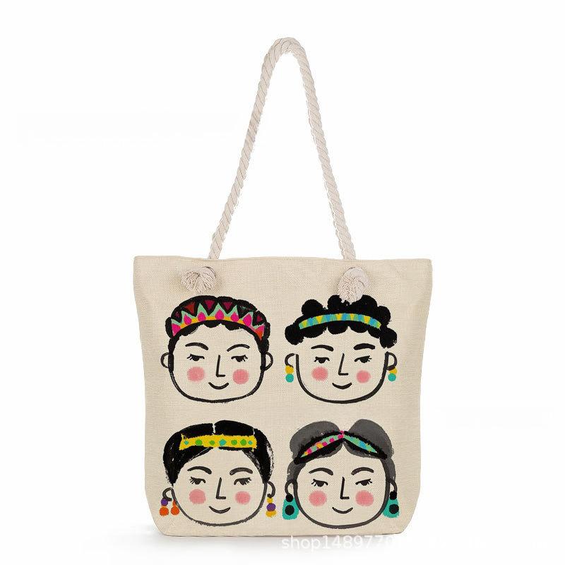 Multifunctional Bohemian figures Printed Thick Rope Shoulder Beach Bag 7574 KTB
Multifunctional Bohemian figures Printed Thick Rope Shoulder Beach Bag 7574 KTB