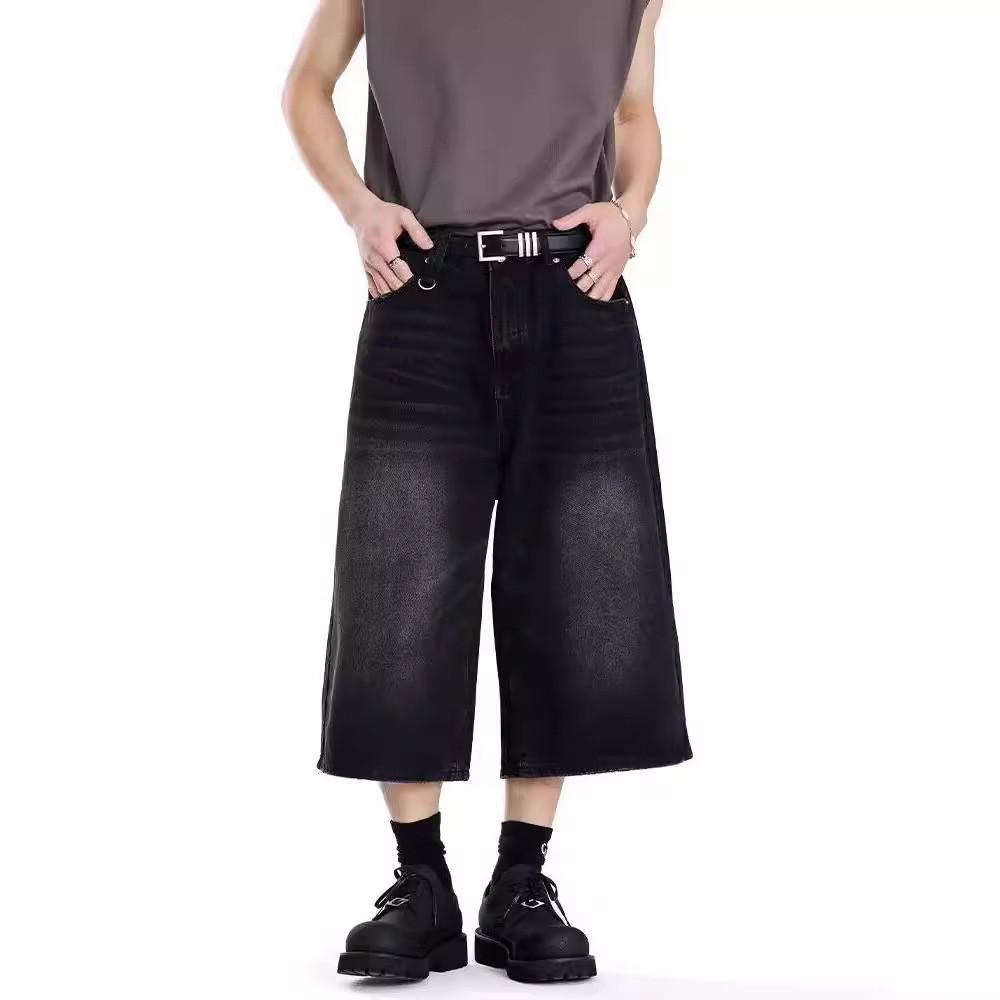 Мужские джинсовые шорты в японском стиле в стиле ретро — модный, свободный, широкий фасон для летней моды Double Extra Large
Мужские джинсовые шорты в японском стиле в стиле ретро — модный, свободный, широкий фасон для летней моды Double Extra Large